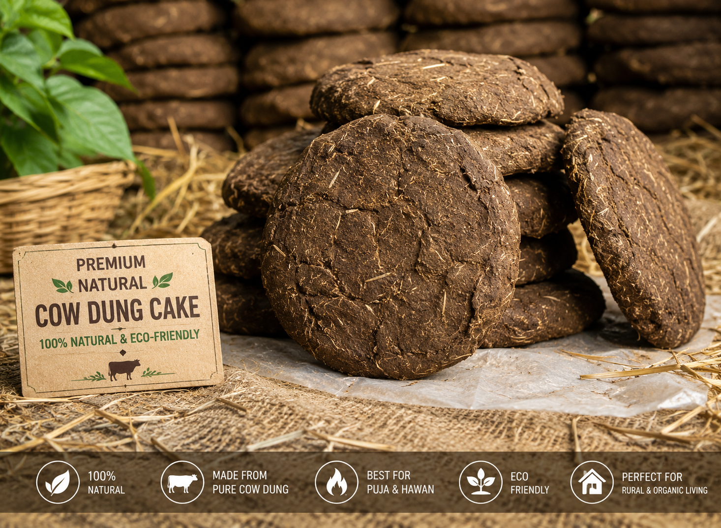 Cow Dung Cake